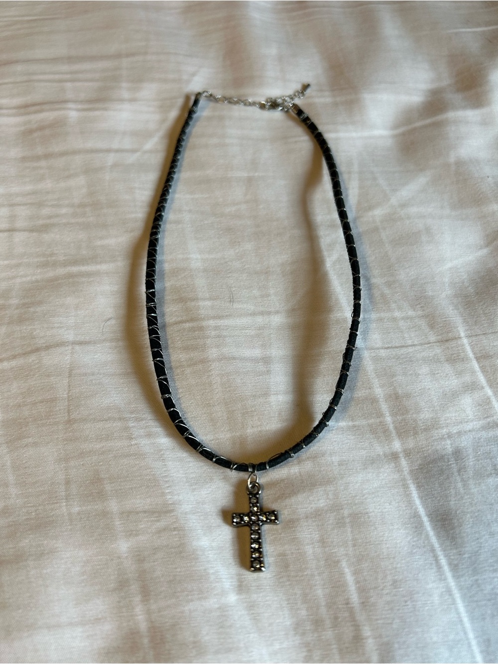 Grunge Cross Pendant Necklace